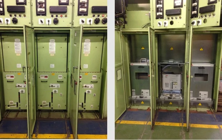 Retrofit em Contatores da Pix Engenharia